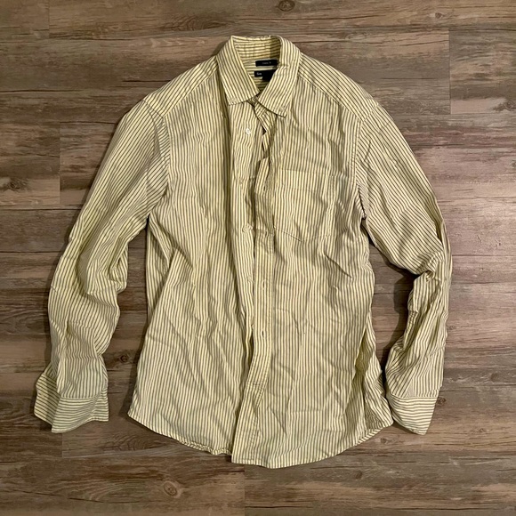 GAP Factory Other - Gap Factory classic button down in yellow with navy stripe.